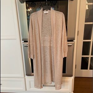 Calvin Klein light-weight duster sweater